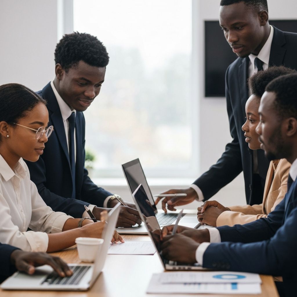 Corporate team planning CSR initiatives